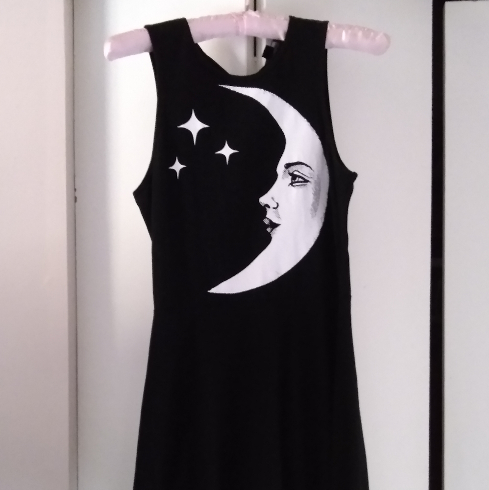 Crescent moon skater dress